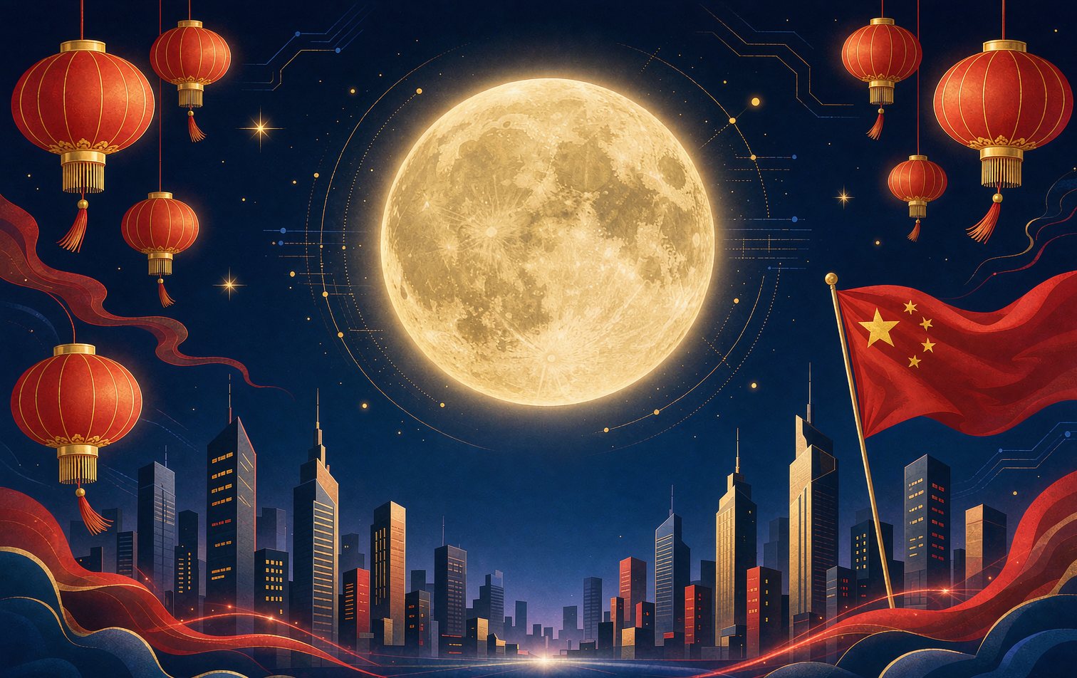 2026 中秋国庆放假通知封面